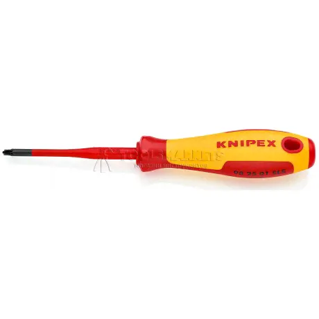 Отвёртка тонкая PlusMinus Pozidriv® 187 mm PZ KNIPEX KN-982501SLS