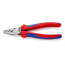 Клещи обжимные Knipex 97 72 180 – Crimpzange mit Halbrundprofilen für Aderendhülsen
