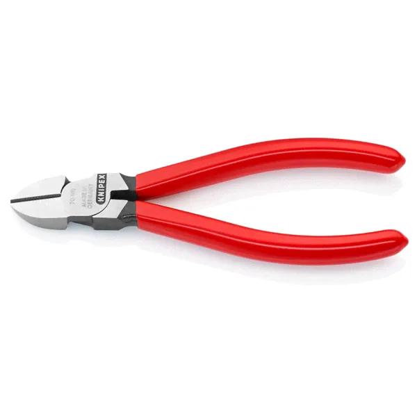 Бокорезы, 140 мм, фосфатированные, обливные ручки, KNIPEX KN-7001140-0