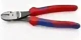 Бокорезы KNIPEX KN-7402200, двухкомпонентные рукоятки, 200 мм, 64 HRC, силовые