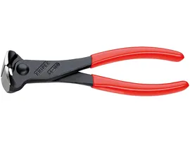 Кусачки торцевые, 180 мм, фосфатированные, обливные ручки Knipex KN-6801180