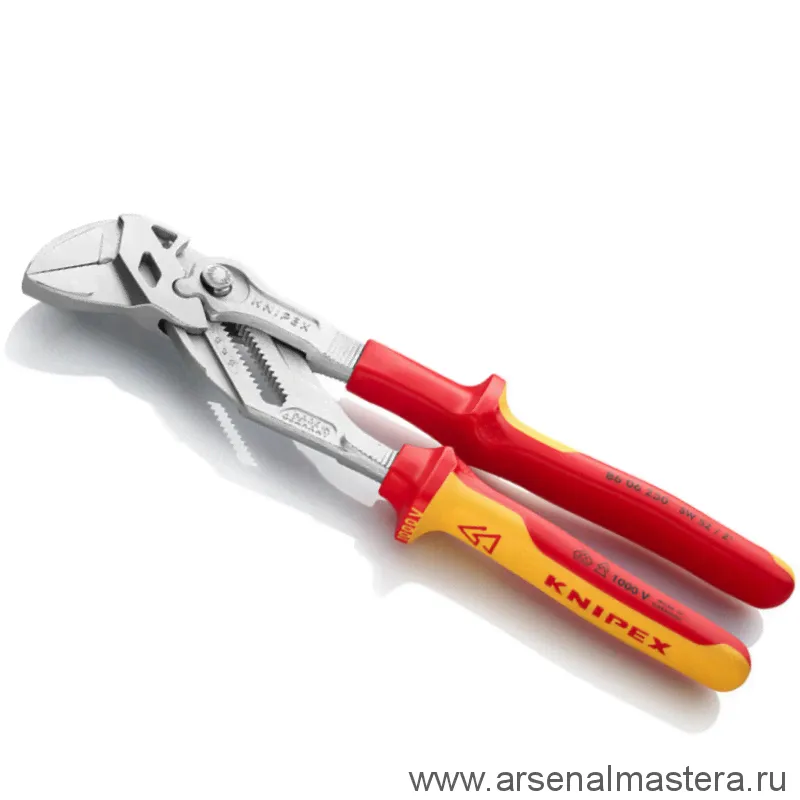АКЦИЯ КНИПЕКС -25%! Клещи переставные - гаечный ключ до 1000 В KNIPEX KN-8606250-0