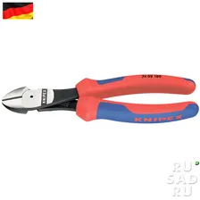 Кусачки боковые 180мм Knipex 7402180 силовые двухкомпонентные