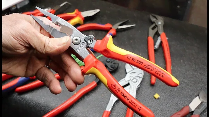 Knipex 1396200 Pliers for Electrical Installation. Needle Nose, Stripper, Cutter, Crimper, And More!