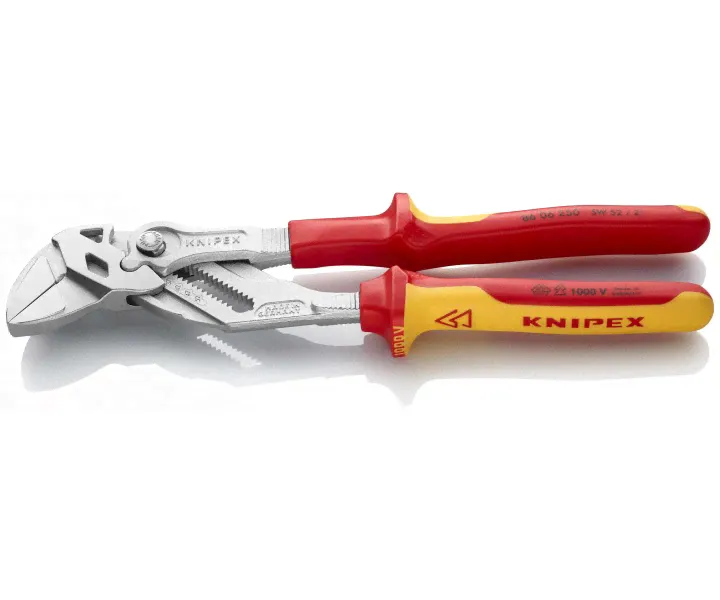 Клещи переставные-гаечный ключ хромированные KNIPEX KN-8606250 250 мм