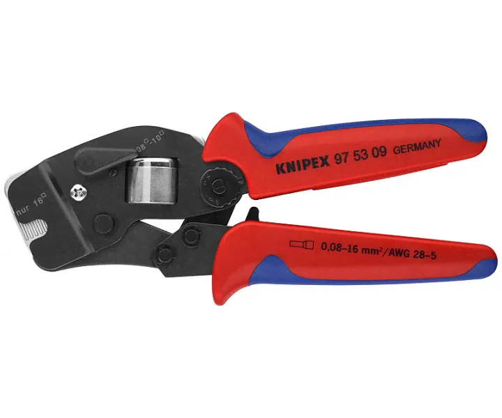 Самонастраивающийся инструмент для опрессовки контактных гильз KNIPEX KN-975309