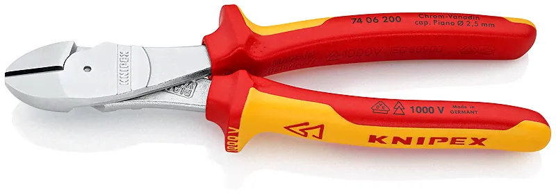 Диэлектрические усиленные бокорезы Knipex KN-7406200-0