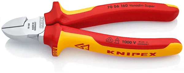 Кусачки боковые, 160 мм, KNIPEX 70 06 160