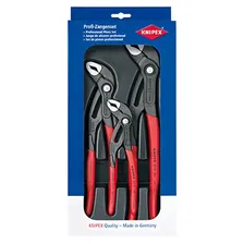 Набор клещей переставных Knipex Cobra 3 размера 180мм, 250мм, 300мм