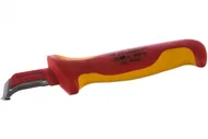 Knipex Нож для удаления изоляции VDE 1000V с пяткой нержавеющая хирургическая сталь L-180 мм