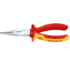 Длинногубцы диэлектрические Knipex Flachrundzange с резцом 1000V KN-2506160
