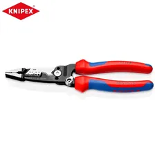 KNIPEX Tools 13 72 8 Инструменты для зачистки кованых проводов 8-дюймовые многофункциональные плоскогубцы для электриков