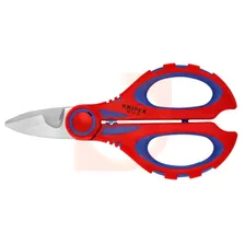 Ножницы 160 мм, многокомпонентные ручки, поясная сумкка, обжимка, пр-во Knipex
