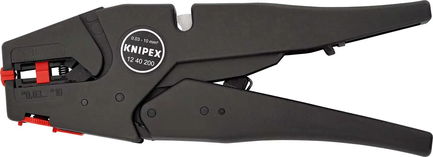 KNIPEX KNIPEX 12 40 200 Self-Adjusting Insulation Stripper 200 mm-2