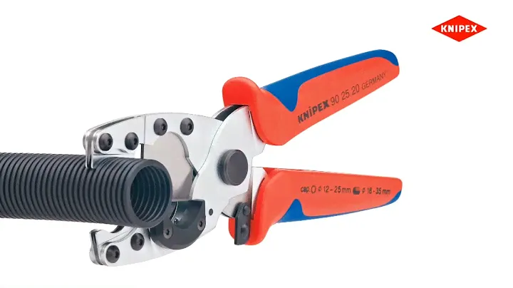 KNIPEX 90 25 20 Pipe Cutter for Composite Pipes and Protective Tubes (German Language)