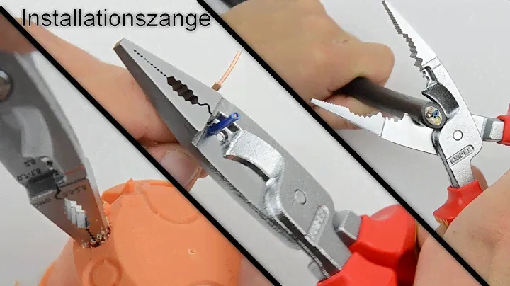 Knipex Elektro-Installationszange - Ein Werkzeug zum Schneiden, Abisolieren, Crimpen, Greifen, etc.