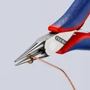Круглогубцы KNIPEX захватные для электроники, 115 мм, 2-комп ручки KN-3532115