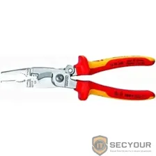 KNIPEX Электромонтажные клещи хромированные 200 мм {Длина345 Ширина115 Высота20} [KN-1396200]