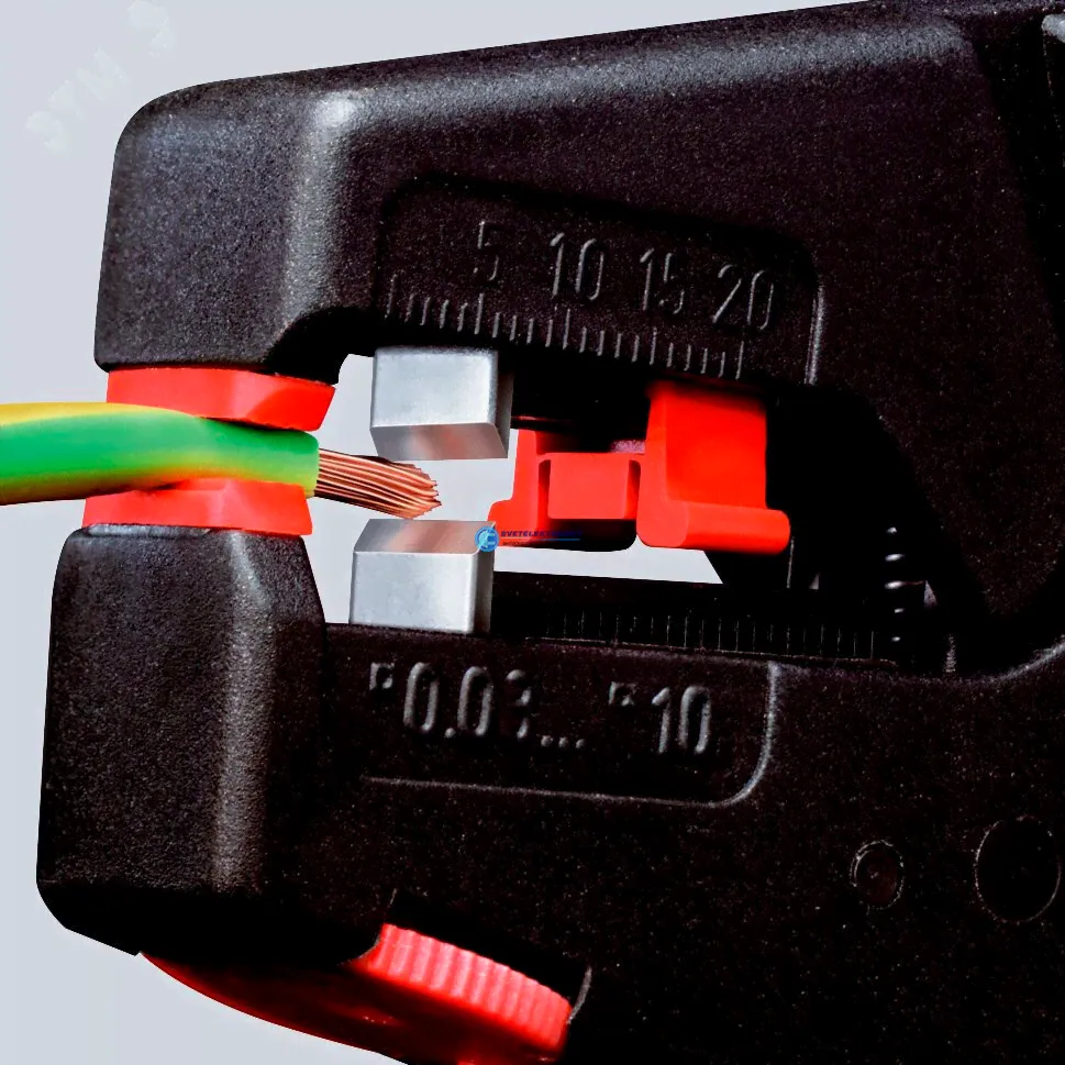 KNIPEX KNIPEX 12 40 200 Self-Adjusting Insulation Stripper 200 mm