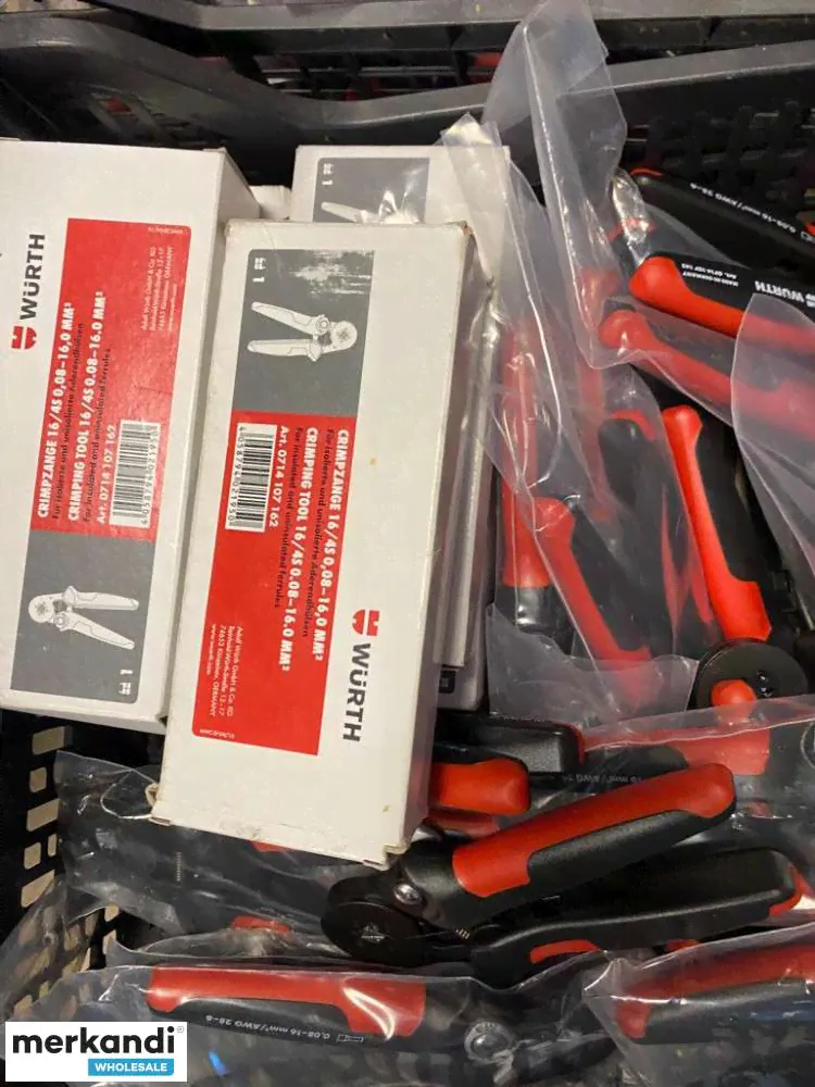 Ручной инструмент Knipex и Würth - 270 шт - смесительные боковые зажимные клещи, плоскогубцы, VDE, разводные ключи и другие