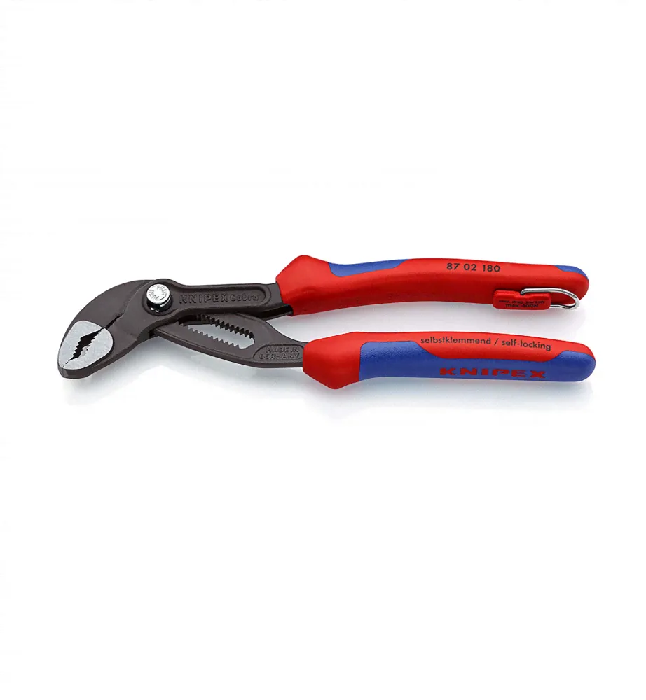 Knipex KN-8702180 Высокотехнологичные сантехнические клещи Cobra черненые 180 мм