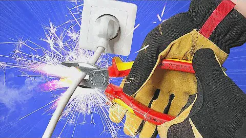 Short Circuit Slow Motion. Crash test KNIPEX & Milwaukee.