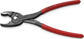 KNIPEX KNIPEX 82 01 200 TwinGrip Slip Joint Pliers with non-slip plastic coating black atramentized 200 mm