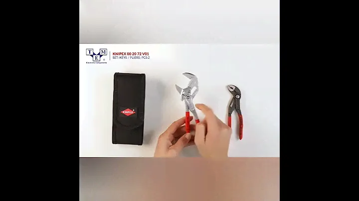 KNIPEX 00 20 72 V01 Mini Pliers Set in Belt Tool Pouch
