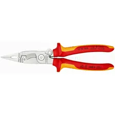 Электромонтажные клещи со страховочным креплением KNIPEX 200 мм, KN-1396200