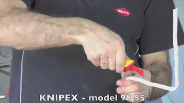 Нож для снятия изоляции с пяткой Knipex KN 9855