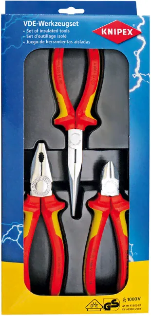 Набор электроизолированных инструментов VDE KNIPEX, Knipex KN-002012-0