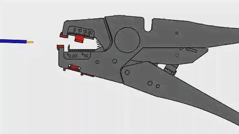 Инструмент для зачистки проводов. KNIPEX 1240200. Инструмент для снятия изоляции.