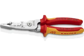 Клещи электромонтажные KNIPEX 5-в-1, зачистка: 0.75-4/6мм/кв., рез: d.15/50мм/кв. KN-1376200ME