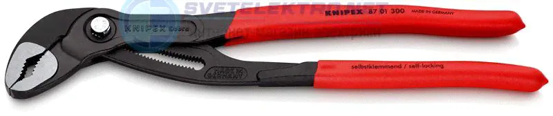 Высокотехнологичные сантехнические клещи KNIPEX Cobra® черненые 300 мм, Knipex KN-8701300