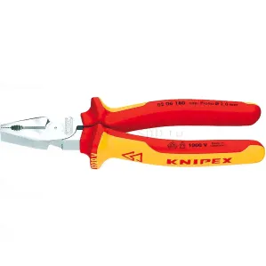 Knipex KN-0206180. Плоскогубцы комбинированные особой мощности, 180 мм, KNIPEX 02 06 180-0