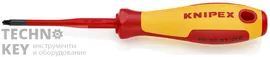 Тонкая отвертка для винтов с шлицем PlusMinus PZ KNIPEX 98 25 01 SLS KN-982501SLS