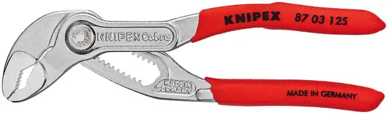 Разводной ключ Knipex Cobra 2.5 см - 2.7 см из хром-ванадиевой стали - пластик - красный-0
