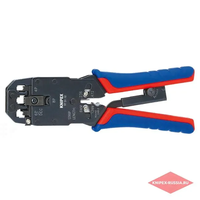 Инструмент для опресовки кабельных наконечников Knipex (4-х,6-ти,8-ми полюсный) KN-975112-0